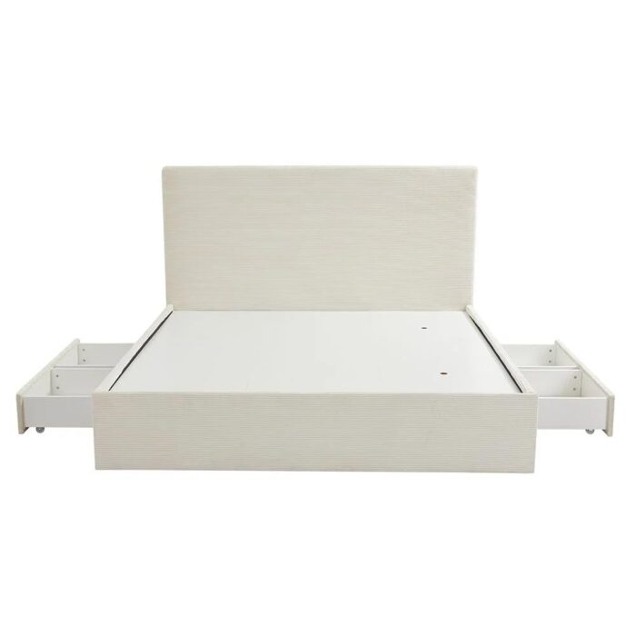 Modern Platform Bed Frame with 4 Storage Drawers - Image 1